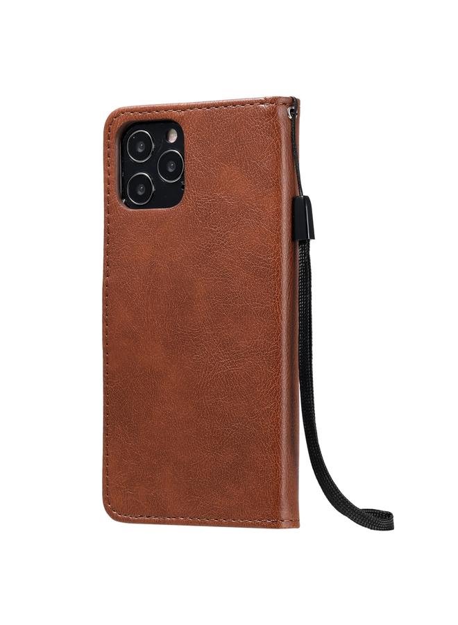 Zaboon Case For iPhone 12 / 12 Pro Solid Color Horizontal Flip Protective Leather Case with Holder & Card Slots & Wallet & Photo Frame & Lanyard - Image 3