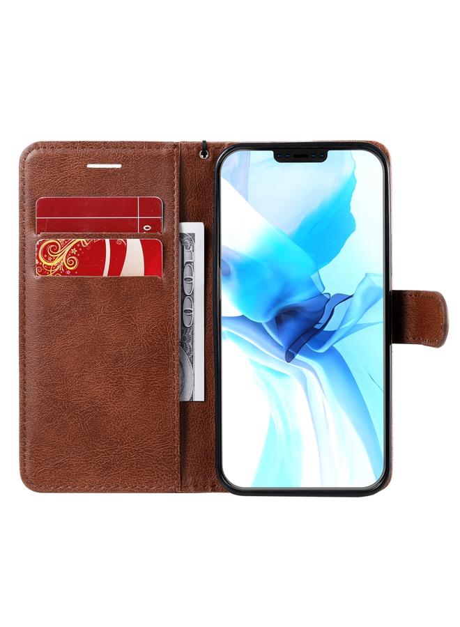 Zaboon Case For iPhone 12 / 12 Pro Solid Color Horizontal Flip Protective Leather Case with Holder & Card Slots & Wallet & Photo Frame & Lanyard - Image 4