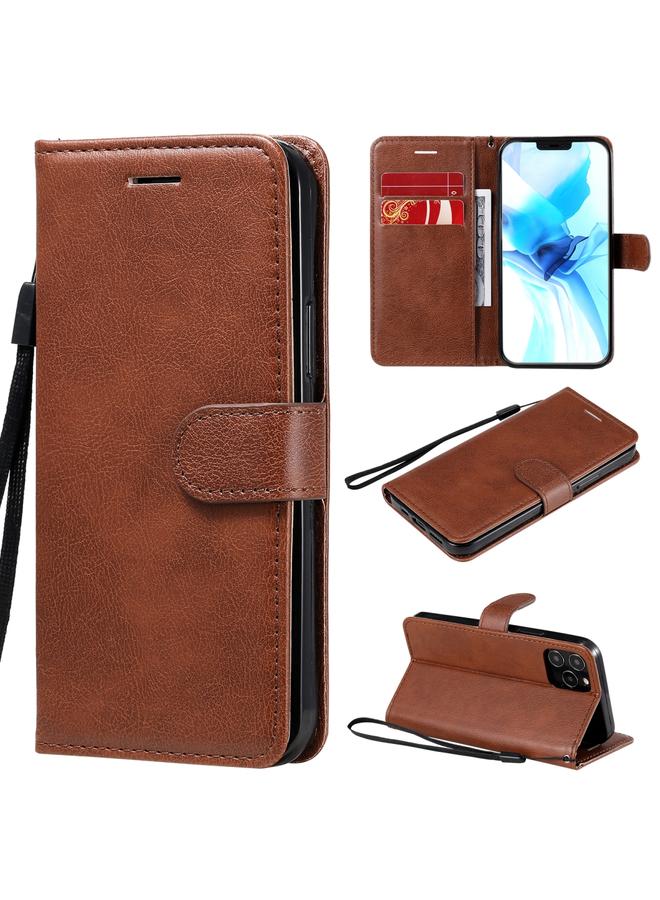 Zaboon Case For iPhone 12 / 12 Pro Solid Color Horizontal Flip Protective Leather Case with Holder & Card Slots & Wallet & Photo Frame & Lanyard - Image 1