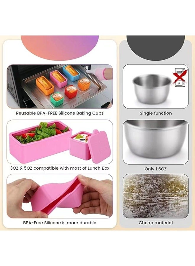 Realfrog Pack of 2 Leakproof Dips Containers To Go Salad Dressing Container  - Image 3