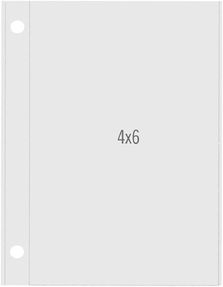 Snatp Pocket Pages with Vertical Pocket Binders (10 Pack), 4" by 6"