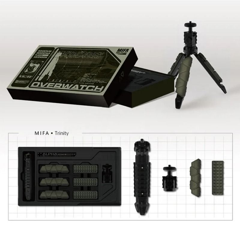 Mifa Trinity Tripod from Durable Aerospace Aluminum with Anti-Corrosion Coating, Green - Image 1