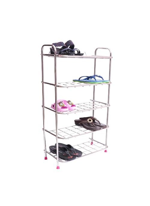 DIVI HOME DIVI HOMEStainless Steel Shoe Rack Shoe Stand Multipurpose Stand Books Stand Shoe Rack Step 5 
