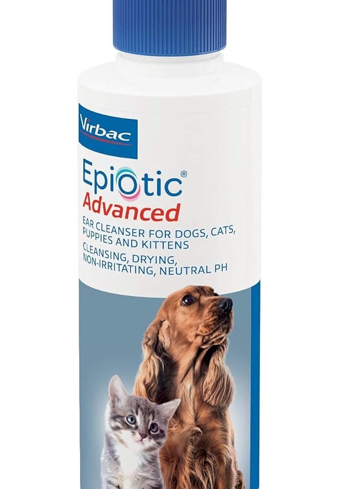 Virbac Epi Otic Advanced Ear Cleaner for Dogs, Cats, Puppies, and Kittens - 8 Fl Oz - Image 1