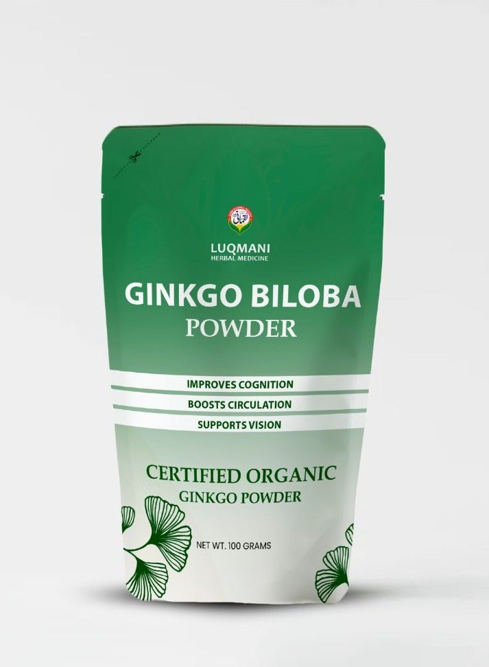 أعشاب لقماني خلاصة جينكو بيلوبا ذات القوة الإضافية عالية الجودة 100 جم - Image 1