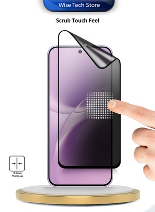 vivo V70 5G 2026 واقي شاشة مرن بالكامل من السيراميك النانوي المتميز للخصوصية مع غراء كامل وتغطية كاملة مطفي (MSCNMP) - شفاف/أسود - view 4