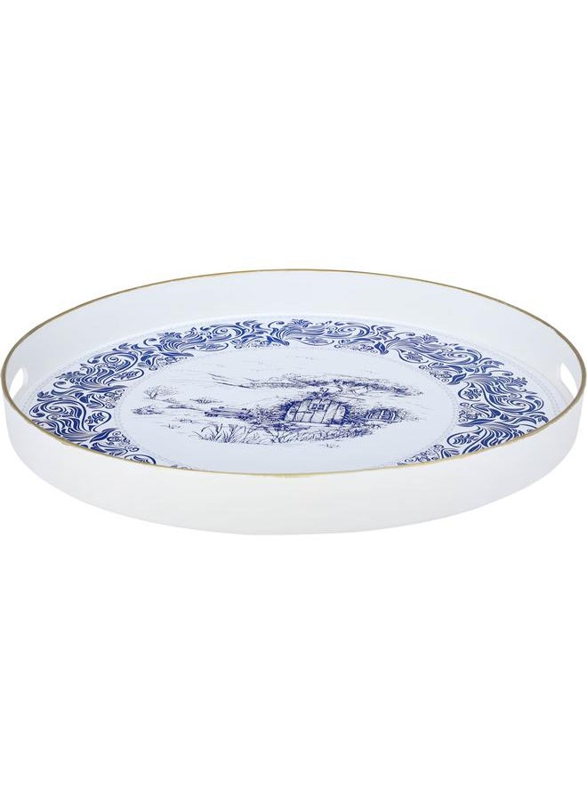 Alsaif Plastic Serving Topper 42 Cm Round White  - Image 1