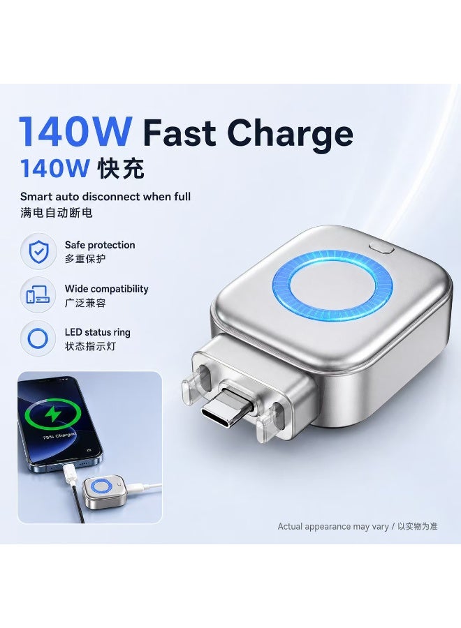 140W fully charged intelligent circuit breaker, a leading product, featuring intelligent recognition by artificial intelligence, automatic power-off upon completion of charging and disconnection of devices. Suitable for Apple and Huawei mobile phones. - Image 1