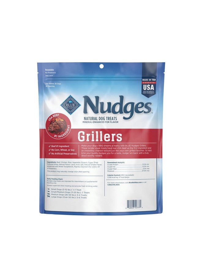 Blue Buffalo Nudges Grillers Natural Dog Treats with Real USA Beef, Made in the USA, Steak, 36-oz Bag - Image 2
