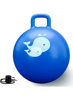 Prakal Prakal Hopper Ball for Teenagers Ages 3-18 (Hippity Hop Ball, Hopping Ball, Bouncy Ball with Handles, Sit & Bounce, Kangaroo Bouncer, Jumping Ball, 65 Cm, Multi Colour, Pump Included)  - Image 1
