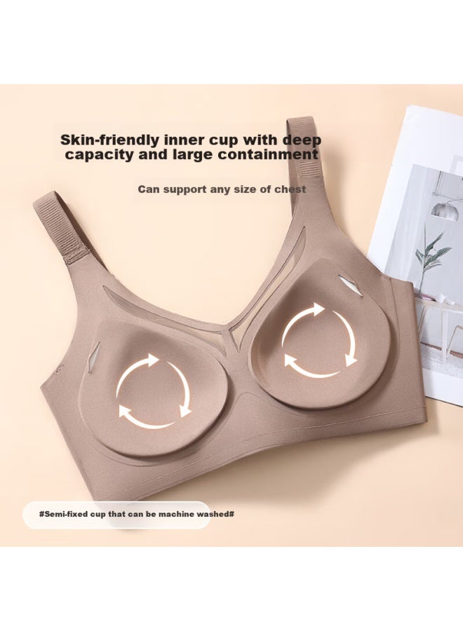 Gracewell Seamless Bra For Women, Full Coverage Push Up Bra With Beauty Back Design, Anti-sagging And Side Support, Thin Cup Bra For Large Busts - Image 3