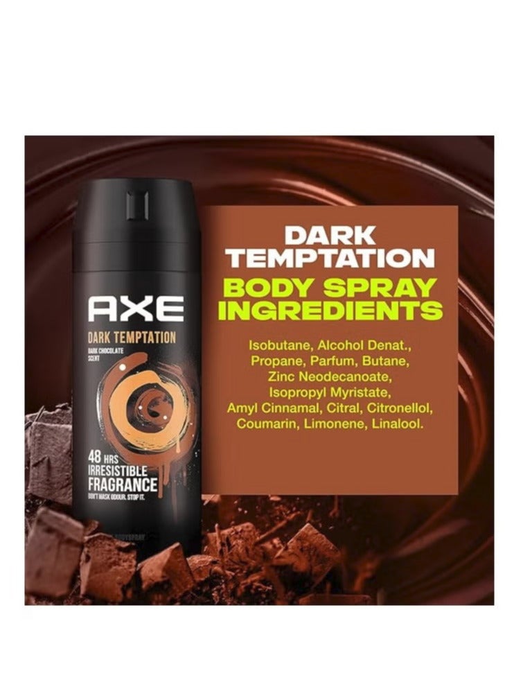 أكس 6 عبوات اكس مزيل عرق بخاخ للرجال دارك 150 مل - Image 3