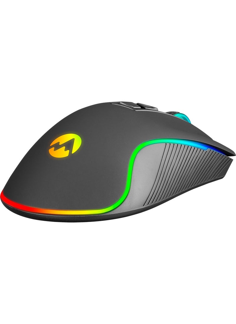 Everest SM-G06 Sagitta 6400DPI USB RGB 8D Macro Gaming Mouse  - Image 5