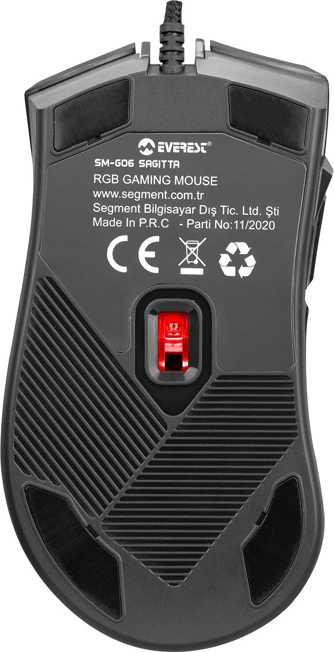 Everest SM-G06 Sagitta 6400DPI USB RGB 8D Macro Gaming Mouse