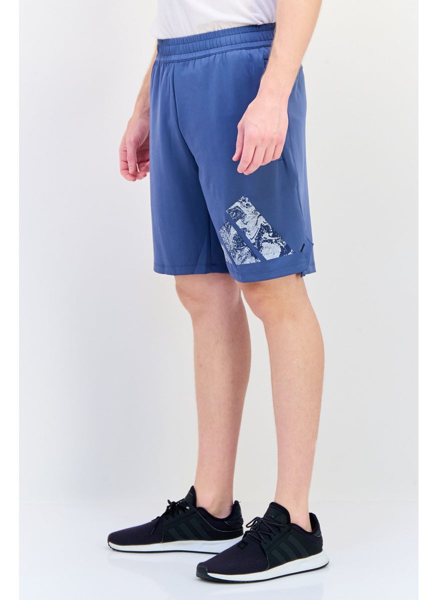 Adidas Men Sportswear Fit 9 Inseam Training Shorts, Slate Blue  - Image 2