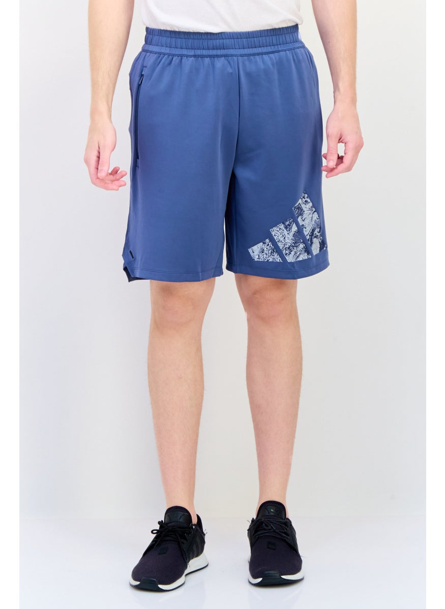 Adidas Men Sportswear Fit 9 Inseam Training Shorts, Slate Blue  - Image 1