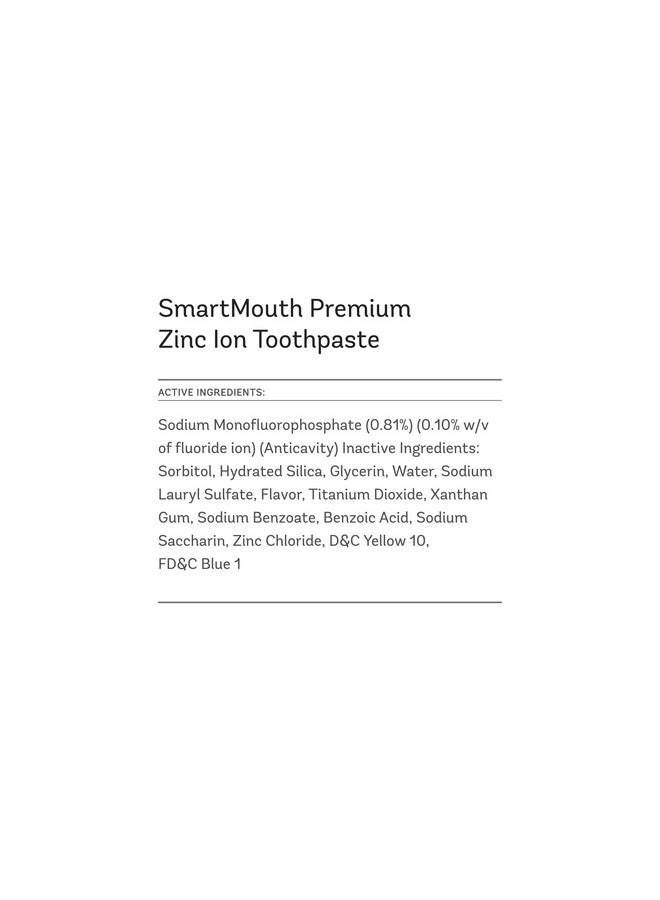 SmartMouth Premium Toothpaste For Elite Oral Health Protection 6 Oz 4 Pack - Image 2