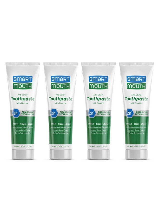 SmartMouth Premium Toothpaste For Elite Oral Health Protection 6 Oz 4 Pack - Image 1