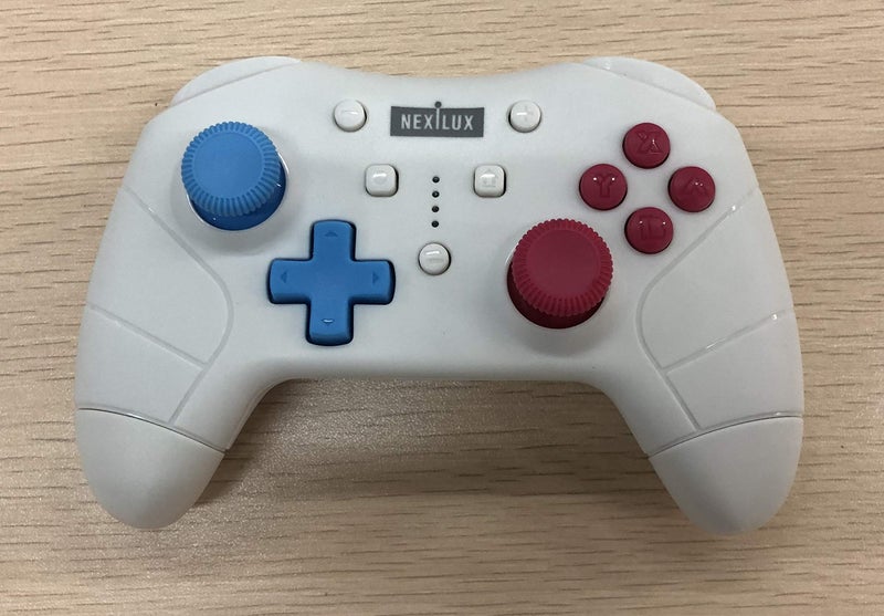 NEXiLUX Wireless Pro Mini Controller Compatible with Nintendo Switch (Motion Sensor & Turbo Enhanced), PC, Android Phone and Android TV - Light Gray (NXL-95227) - Image 1