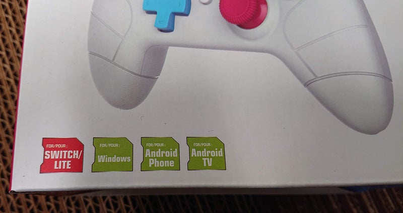 NEXiLUX Wireless Pro Mini Controller Compatible with Nintendo Switch (Motion Sensor & Turbo Enhanced), PC, Android Phone and Android TV - Light Gray (NXL-95227) - Image 4