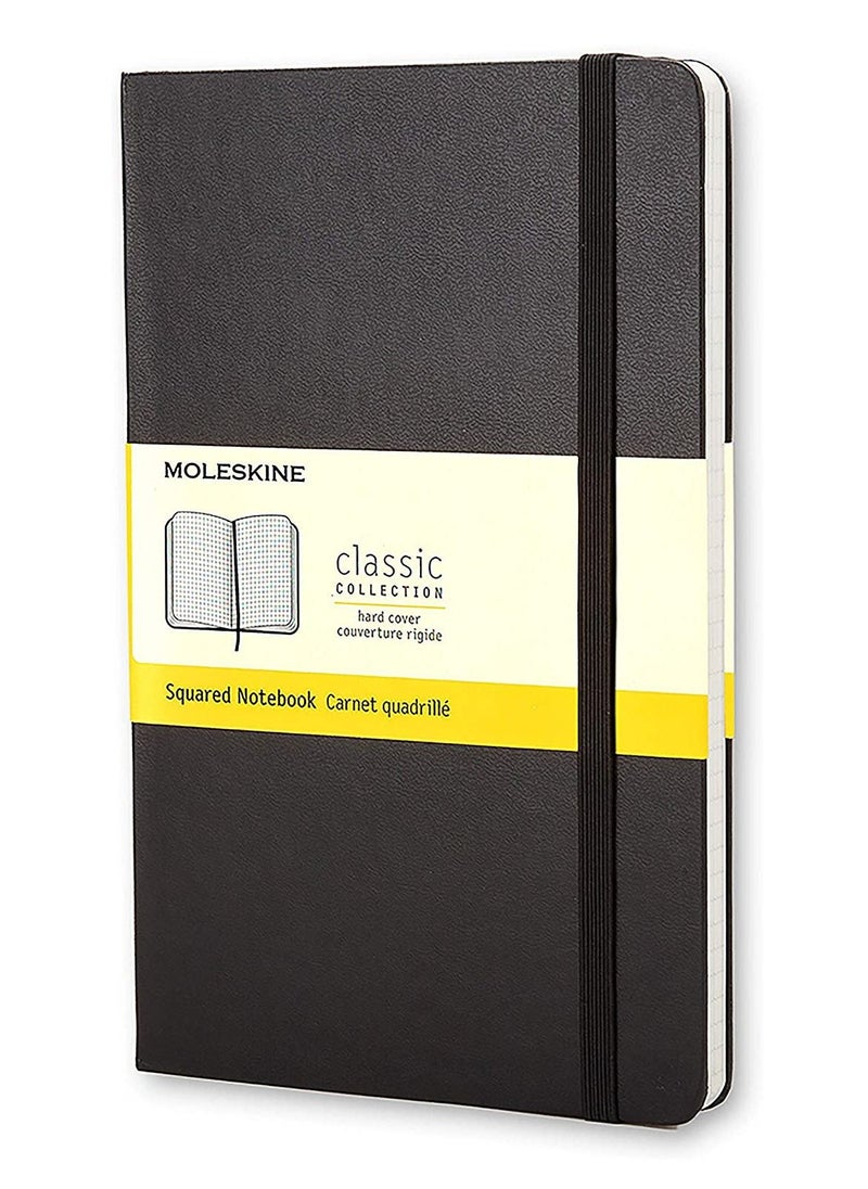 MOLESKINE - 13x21cm Size Hard Cover Square Lined Notebook Black - Image 1