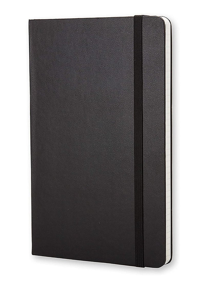 MOLESKINE - 13x21cm Size Hard Cover Square Lined Notebook Black - Image 1