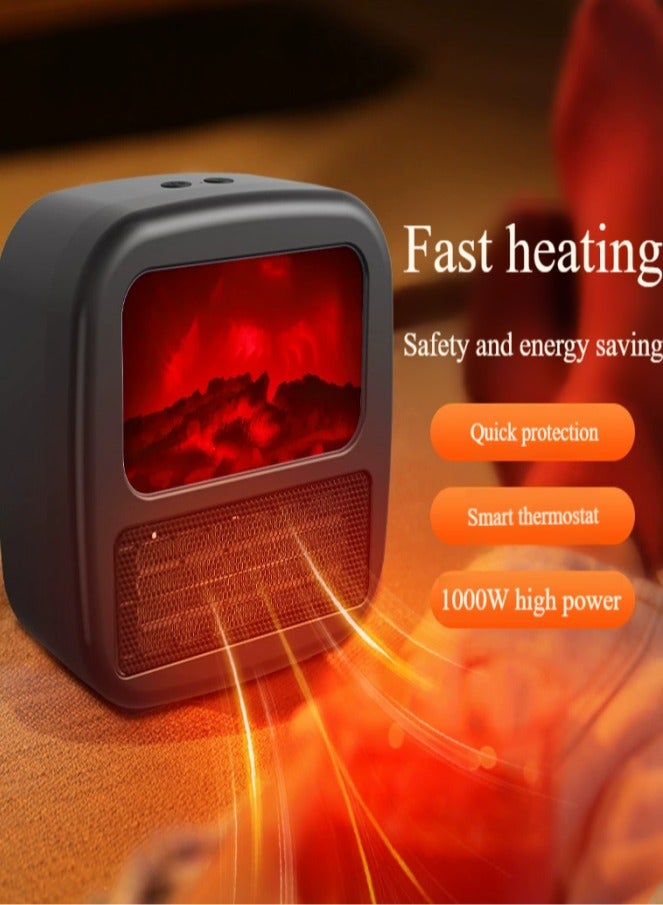 3000W PTC Ceramic Heater decorative fireplace heater digital room temperature  - Image 2