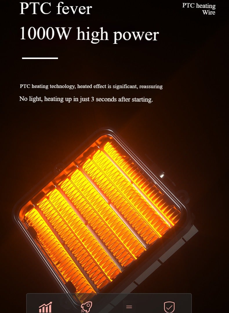 3000W PTC Ceramic Heater decorative fireplace heater digital room temperature  - Image 4