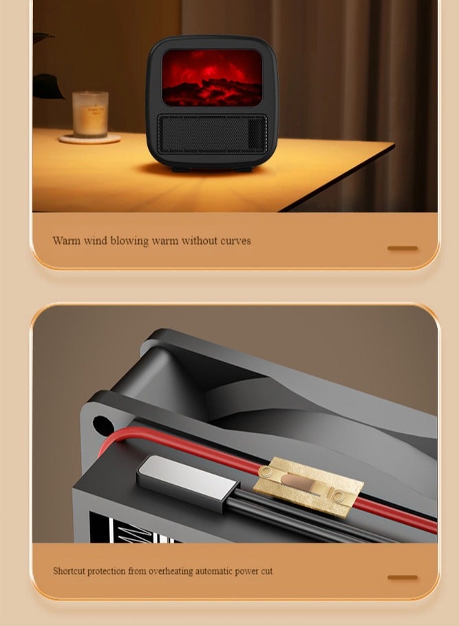 3000W PTC Ceramic Heater decorative fireplace heater digital room temperature  - Image 5