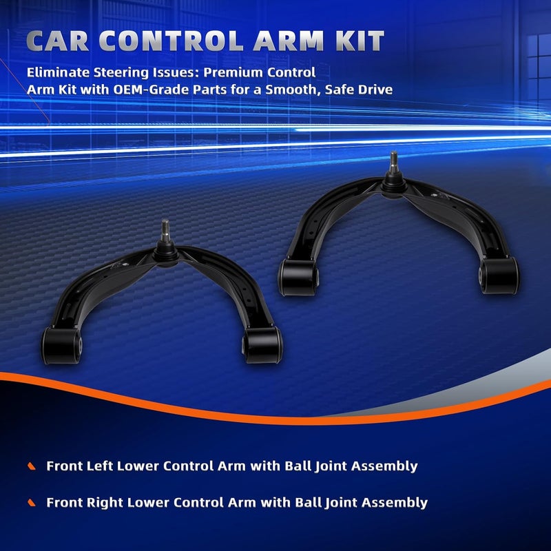 KEYOOG 2Pc Set K620649 K620650 Front Upper Control Arm and Ball Joint Assembly for Infiniti QX56, QX80, Nissan Armada, Pathfinder, and Titan - Image 3