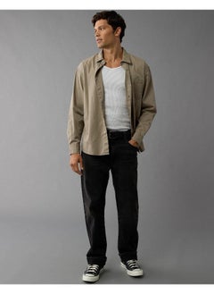 American Eagle Pocket Detail Button Down Oxford Shirt  - Image 1