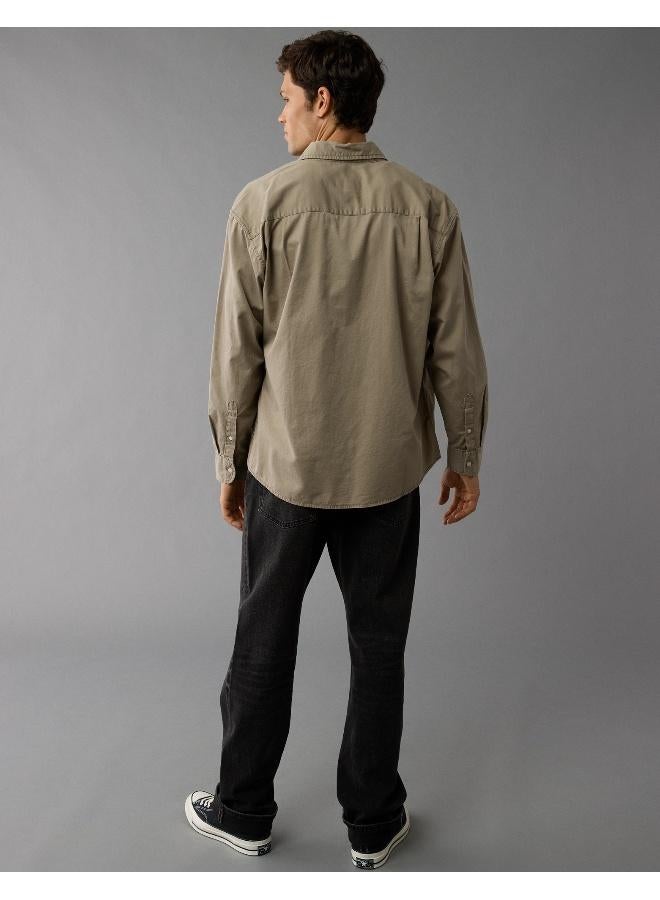 Pocket Detail Button Down Oxford Shirt