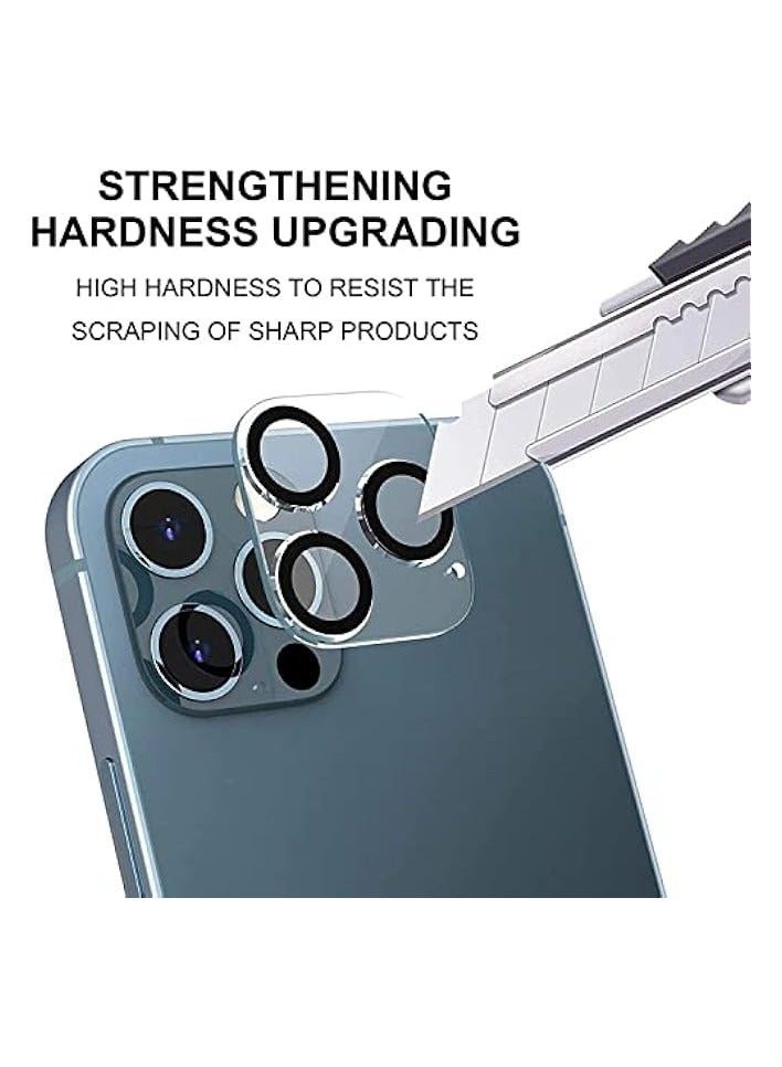 PROMASS Not Affect The Flash Compatible With Iphone 12 Pro 3D Camera Lens Protector, [2 Pack] Tempered Glass Case Friendly [Full Coverage Protection] [High Definition] - Image 4