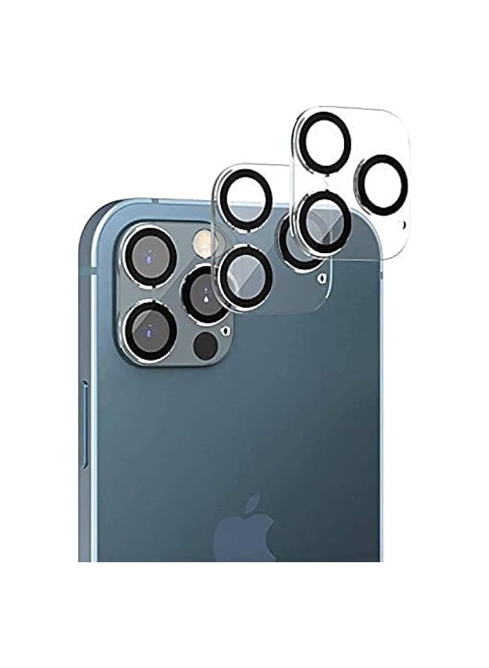 PROMASS Not Affect The Flash Compatible With Iphone 12 Pro 3D Camera Lens Protector, [2 Pack] Tempered Glass Case Friendly [Full Coverage Protection] [High Definition] - Image 1