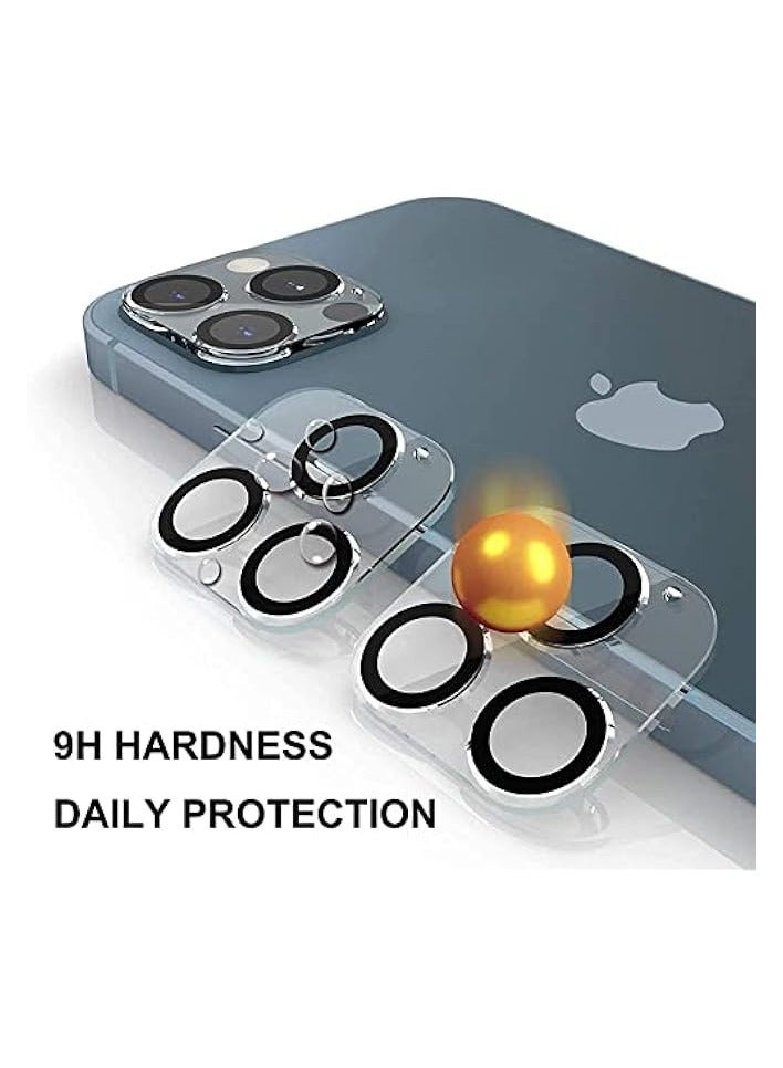 PROMASS Not Affect The Flash Compatible With Iphone 12 Pro 3D Camera Lens Protector, [2 Pack] Tempered Glass Case Friendly [Full Coverage Protection] [High Definition] - Image 5