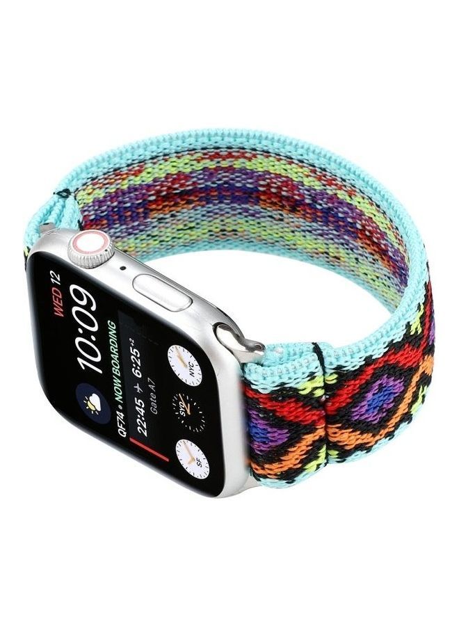 NIBEMINENT Replacement Strap Watchband For Apple Watch Series 7 41mm/6 & SE 5 4 40mm/3 2 1 38mm Multicolour - Image 3