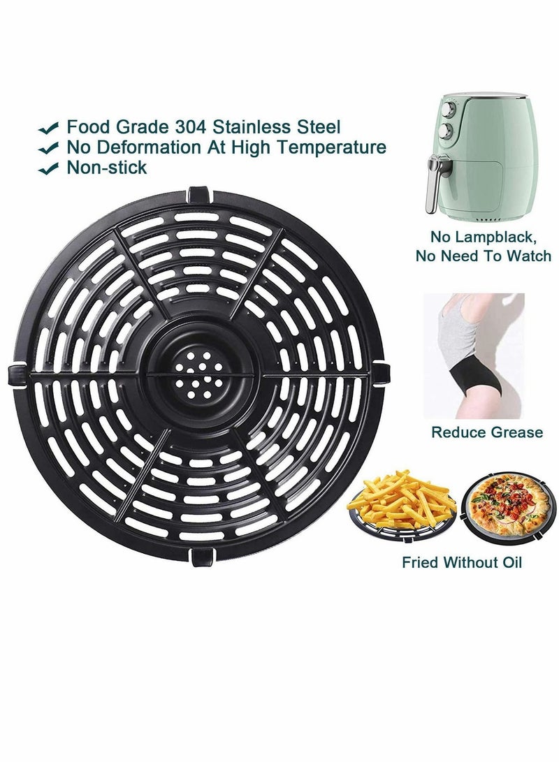 Y&D Replacement Grill Pan for 5QT Air Fryer, Non-stick Fryer Plate, Dishwasher Safe (8.46inch/5QT)  - Image 2
