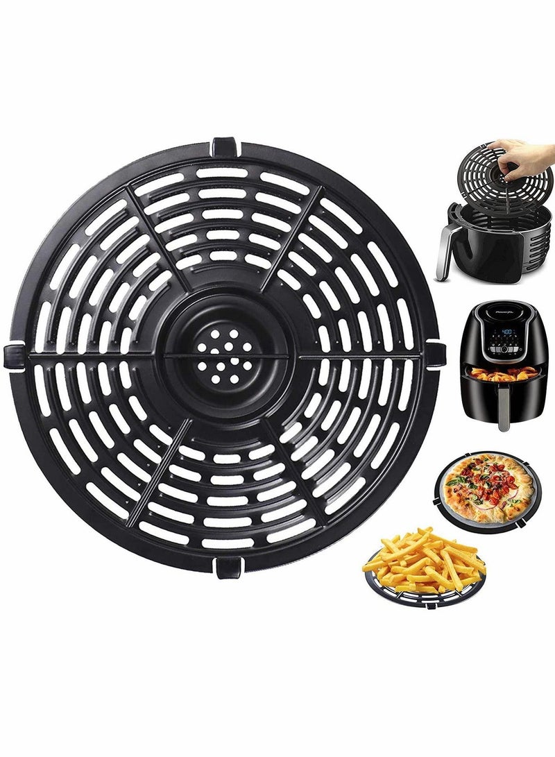 Y&D Replacement Grill Pan for 5QT Air Fryer, Non-stick Fryer Plate, Dishwasher Safe (8.46inch/5QT)  - Image 1