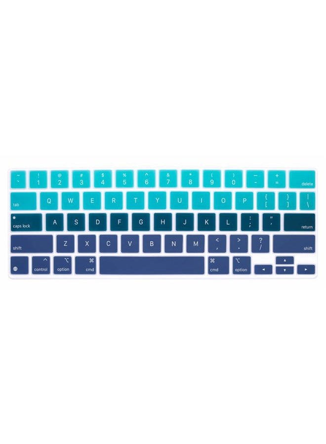 HRH Silicone Magic Keyboard Cover Skin for iPad Pro 12.9 Inch Magic Keyboard(4nd Generation) 2020 Model MXQU2LL/A,for iPad Pro 12.9 Keyboard Protector Accessories-Black - Image 1