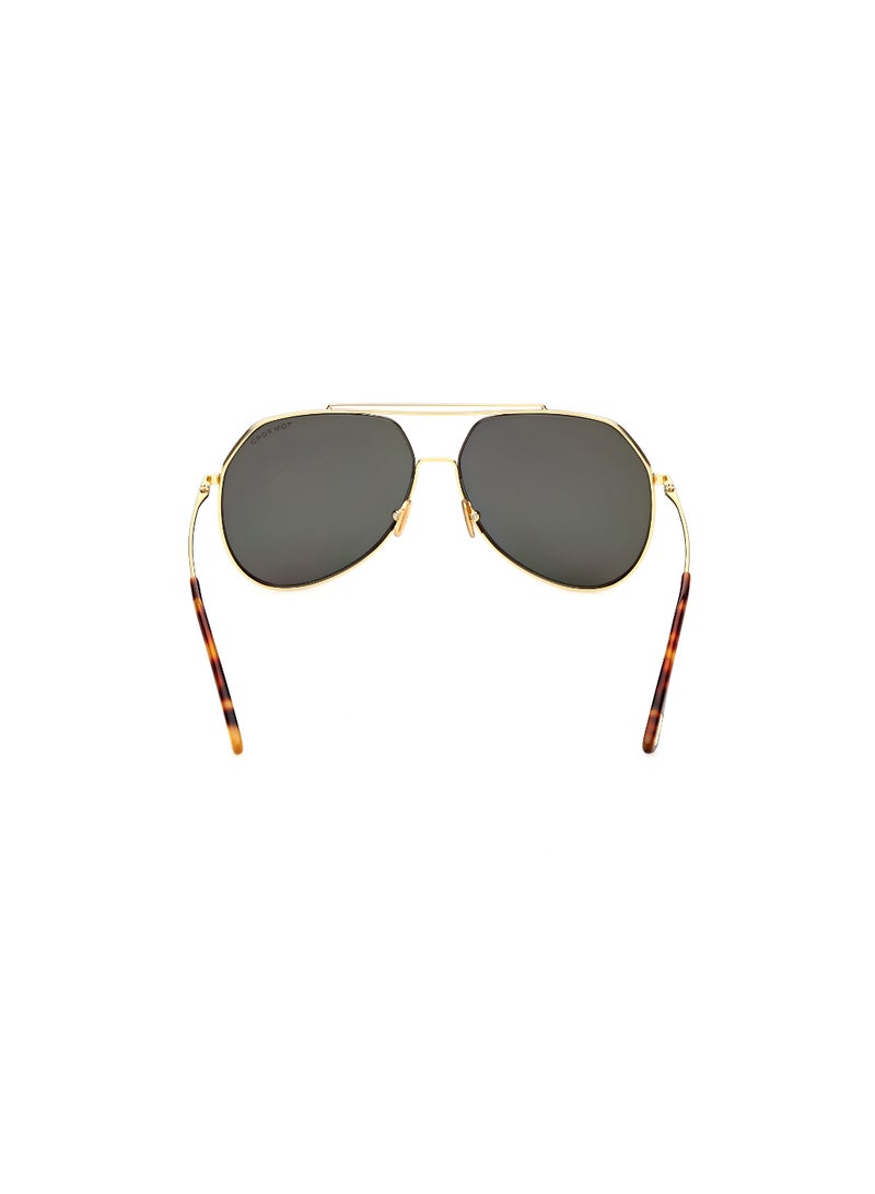 TOM FORD نظارات شمسية معدنية ذهبية بدون إطار للرجال - Image 4