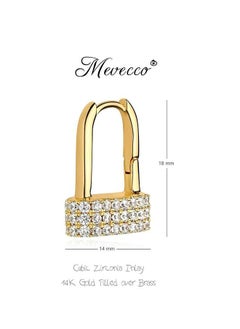 Mevecco Women Huggie Earrings Gold Hoop Sleeper 14K Gold Filled Small Simple Handmade Hypoallergenic Everyday Jewelry  - Image 2