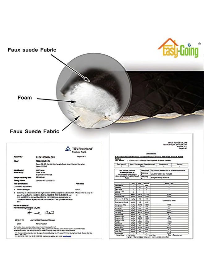 Easy-Going Reversible L Shape Sectional Couch Cover 30 x 50 inches Rectangular Chaise Lounge Cover Loveseat Cushion Cover Furniture Protector for Pets Dog Cat (Gray/Light Gray) - Image 5