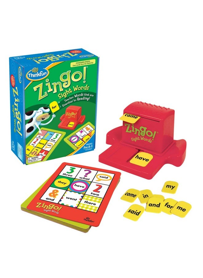 thinkfun Zingo Sight Words Game - Award-Winning Educational Toy | Sight Words Flash Cards Kindergarten Alternative | Learn To Read Game For Pre-K To 2Nd Grade | Stem Toy For 5 Year Old | Multicolor  - Image 1