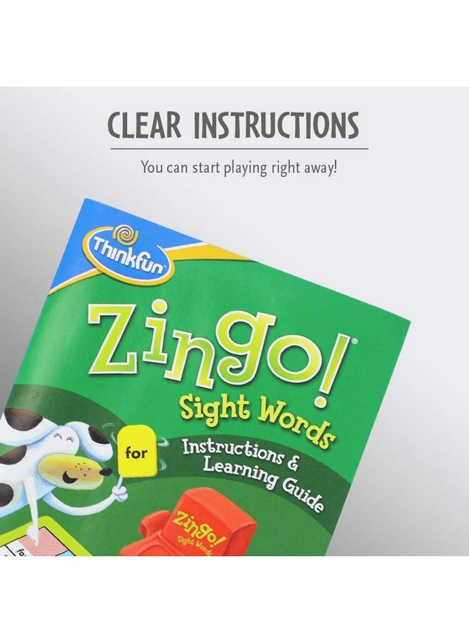 thinkfun Zingo Sight Words Game - Award-Winning Educational Toy | Sight Words Flash Cards Kindergarten Alternative | Learn To Read Game For Pre-K To 2Nd Grade | Stem Toy For 5 Year Old | Multicolor  - Image 2