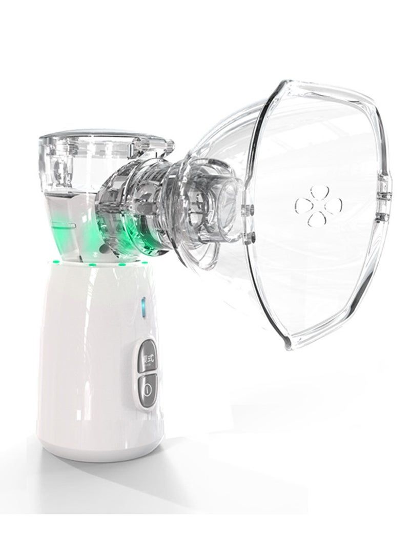Furtey Ramadan Health Essential: Halal-Certified Portable Nebulizer Machine for Adults & Kids - Rechargeable Mesh Inhaler with Arabic Instructions, Dust-Proof Design for Asthma & Sandstorm Relief (Gold Edition) - Image 1