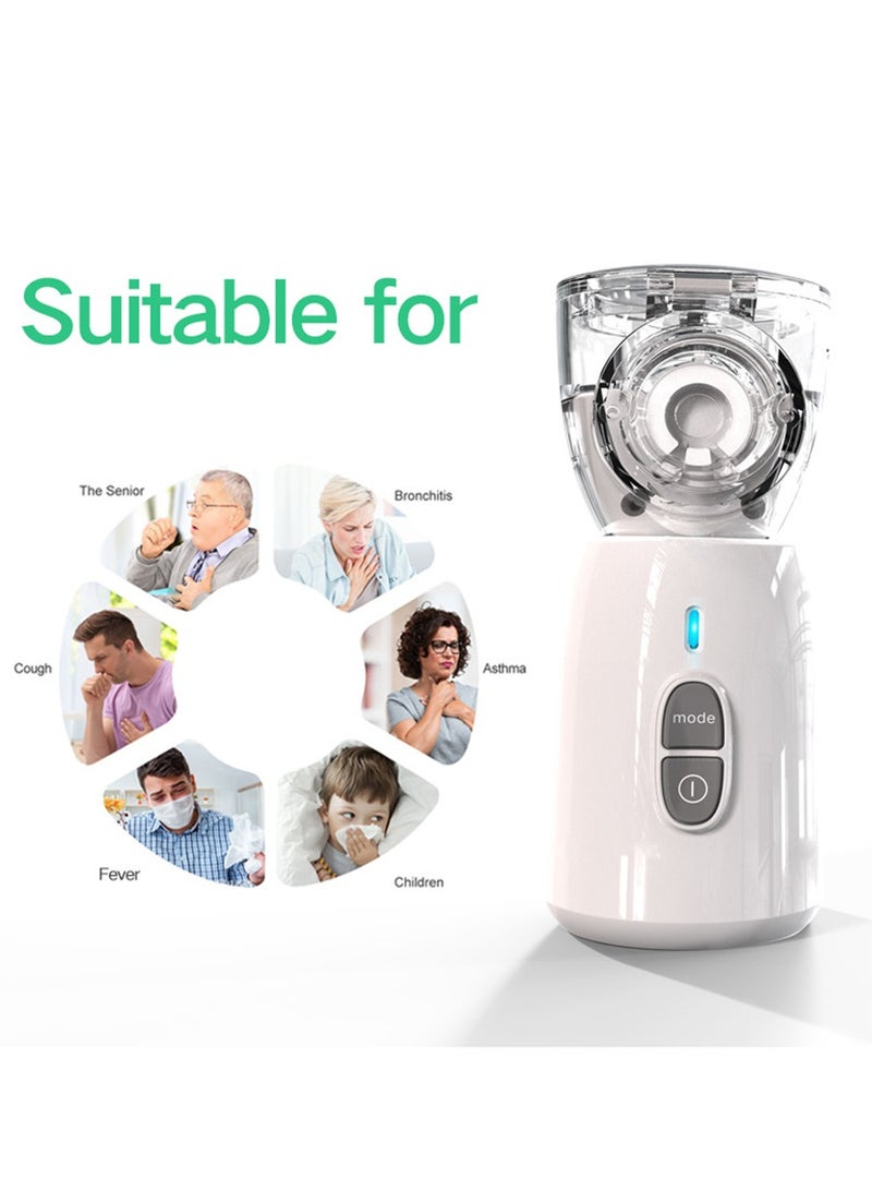 Furtey Ramadan Health Essential: Halal-Certified Portable Nebulizer Machine for Adults & Kids - Rechargeable Mesh Inhaler with Arabic Instructions, Dust-Proof Design for Asthma & Sandstorm Relief (Gold Edition) - Image 5