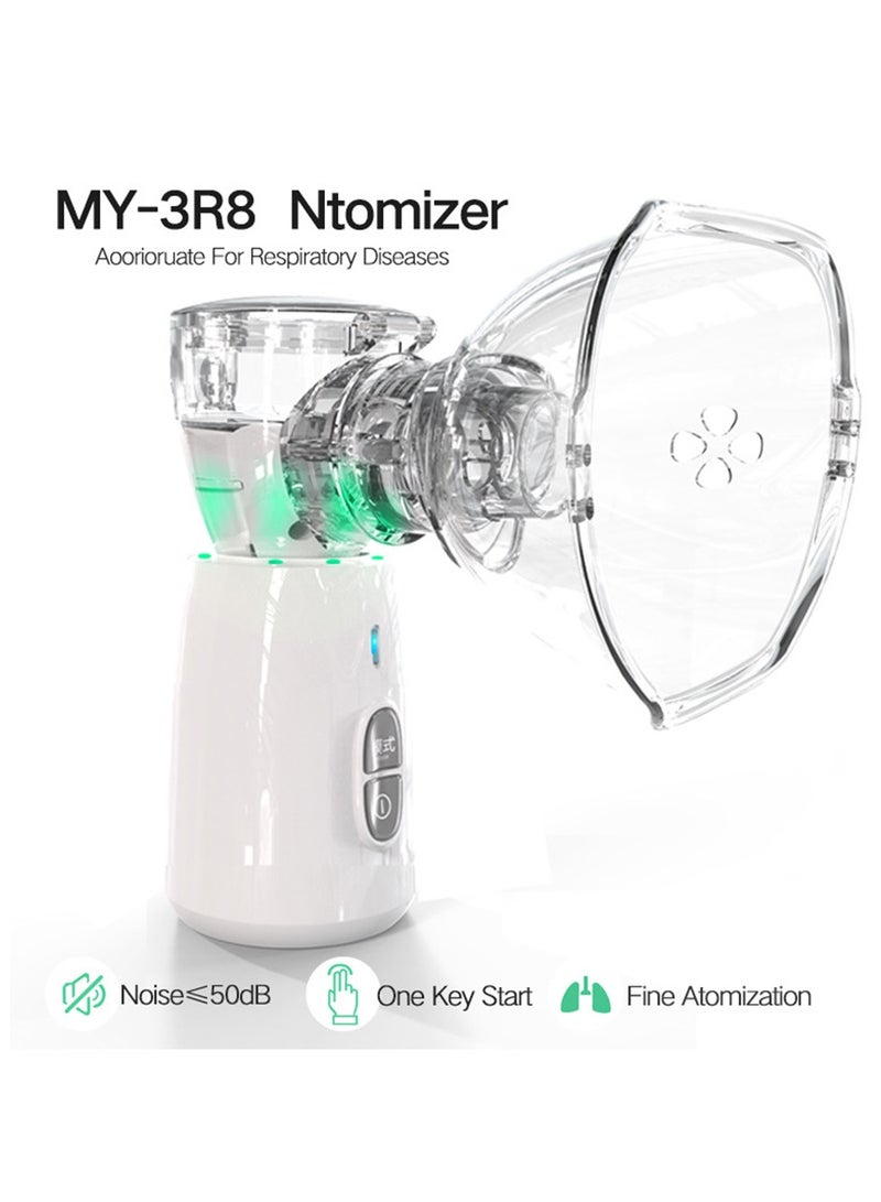 Furtey Ramadan Health Essential: Halal-Certified Portable Nebulizer Machine for Adults & Kids - Rechargeable Mesh Inhaler with Arabic Instructions, Dust-Proof Design for Asthma & Sandstorm Relief (Gold Edition) - Image 2