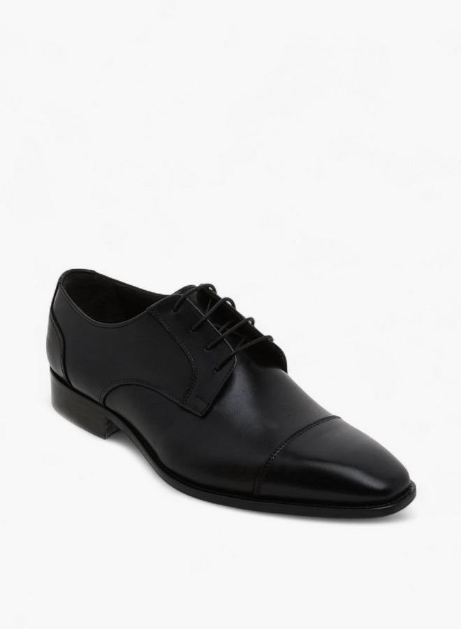 DUCHINI Men Lace-Up Leather Derby Shoes - Image 2