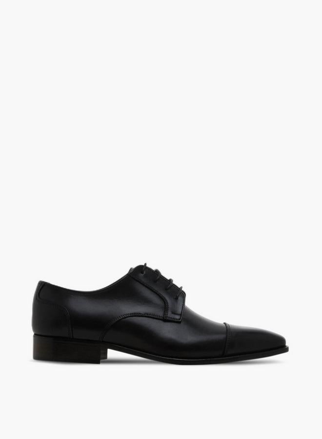 DUCHINI Men Lace-Up Leather Derby Shoes - Image 1