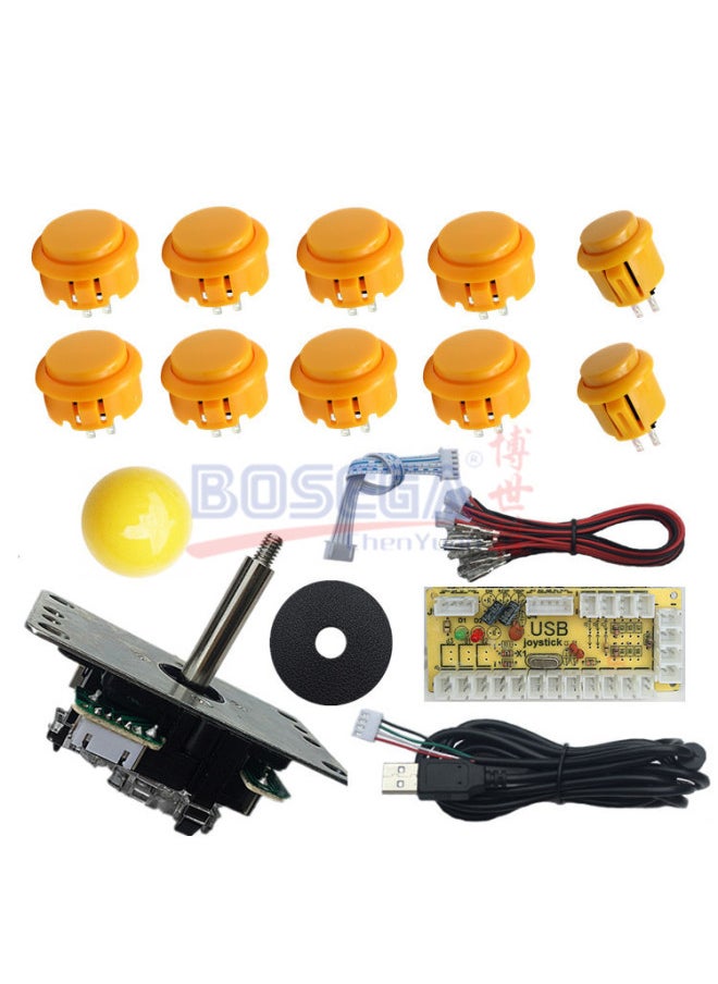 Diy Arcade Rocker Accessory Kit Usb Arcade Rocker Chip Circuit Board Arcade Rocker Chip Button-Product Color:Mixed Black  - Image 3